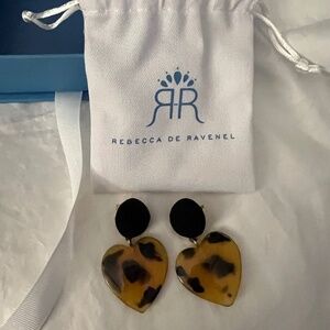 Rebecca de Ravenel Earrings Tortoise Heart Earrings